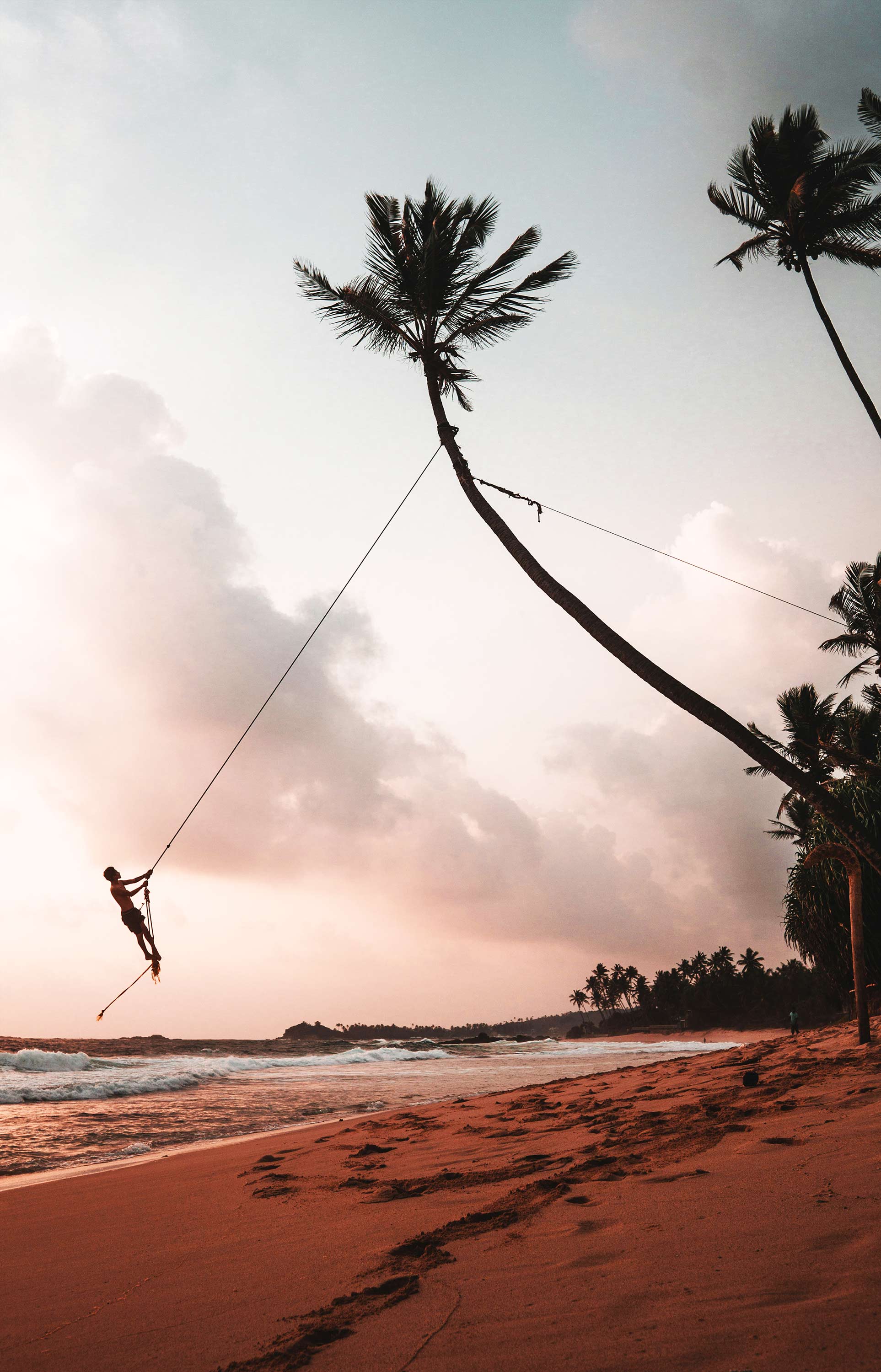 SriLanka Beach. Boy is Enjoing